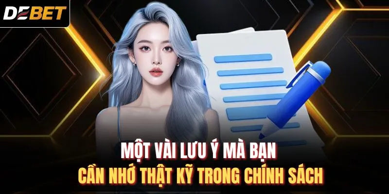 Một vài lưu ý mà bạn cần nhớ thật kỹ trong chính sách